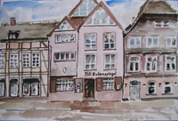 Click to see it big Westerbachstrasse Höxter 3, Architektur, Aquarell
